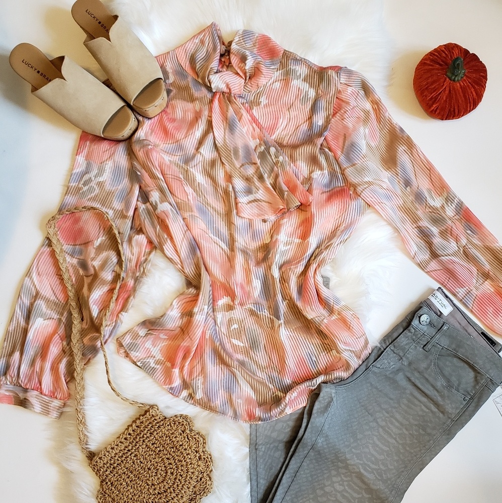 Vintage Armon original's pussy bow blouse,…